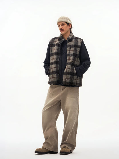 Reversible Fair Isle Fleece Vest