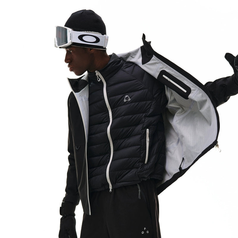 3-in-1 Color-Block Storm Jacket with Detachable Down Vest