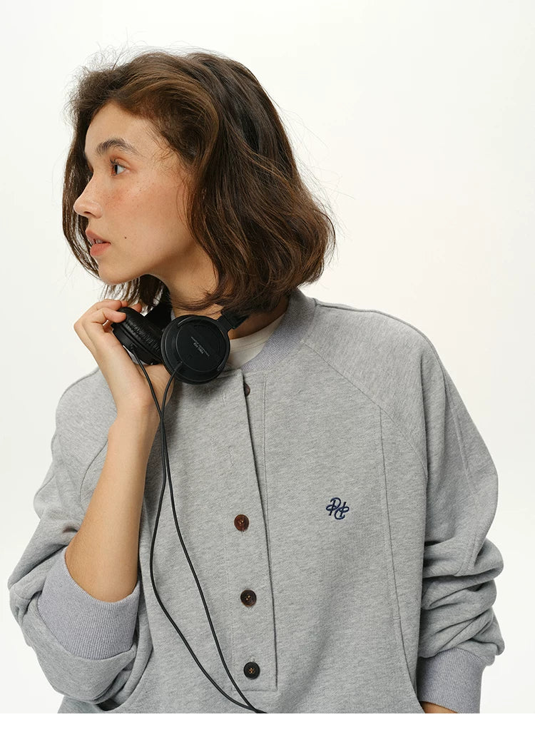 Embroidered Cotton Crew Neck Sweatshirt - 360 view 6