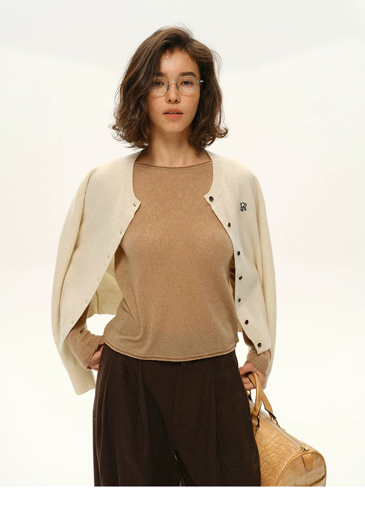Wool & Alpaca Crew Neck Sweater - 360 view 1