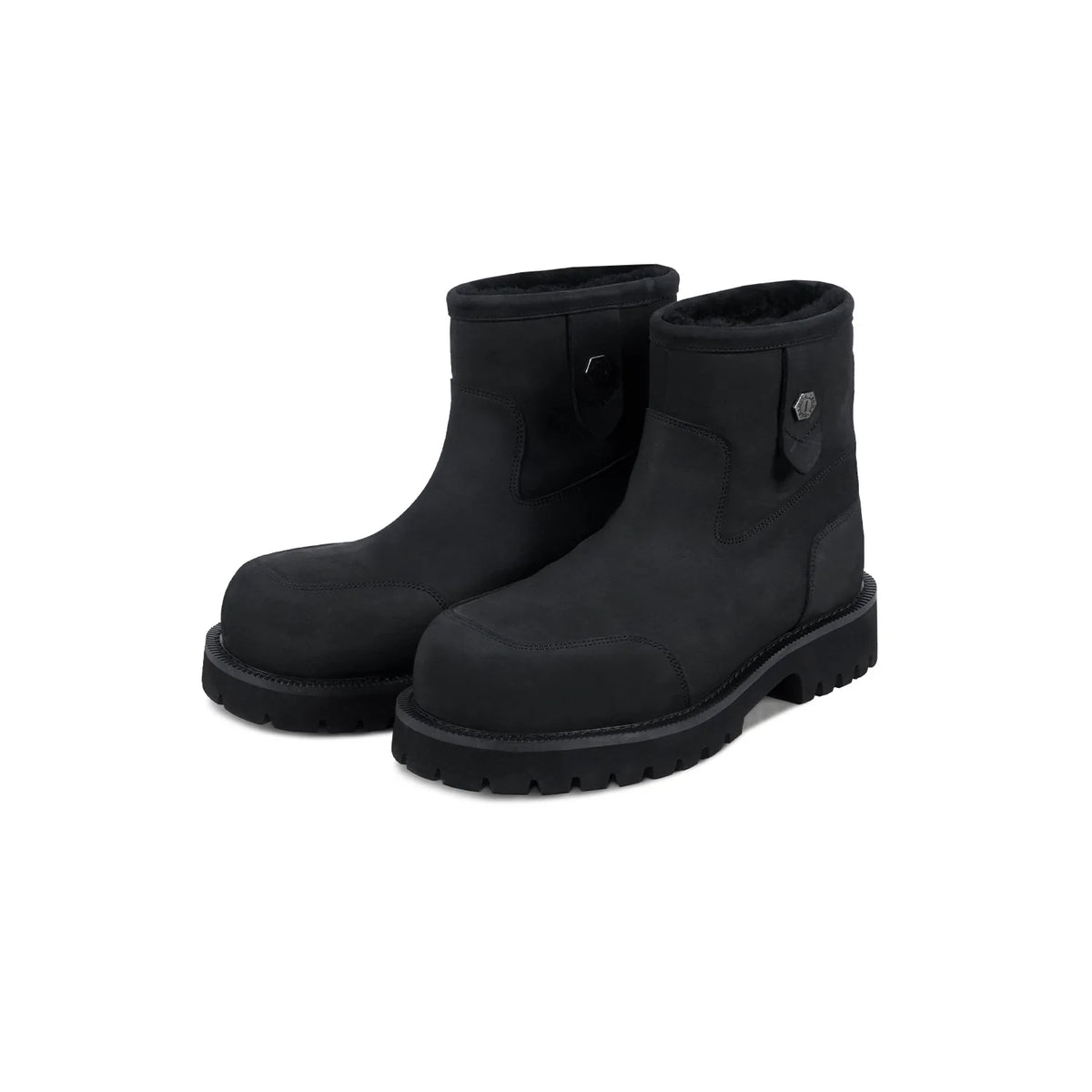 Fleece-Lined Suede Mid-Calf Winter Boots