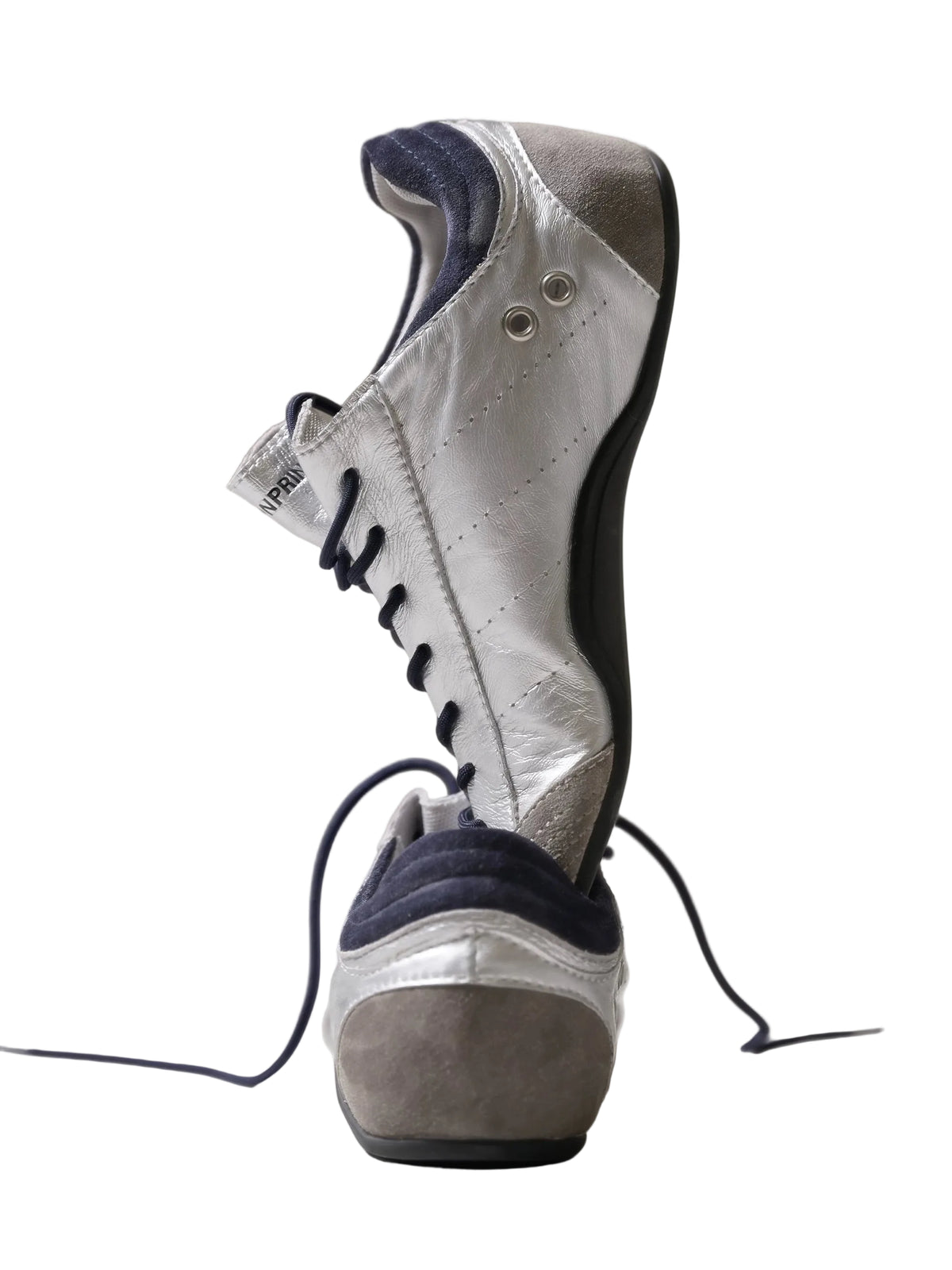 MASONPRINCE Silver Thin-Sole Trainer Sneakers
