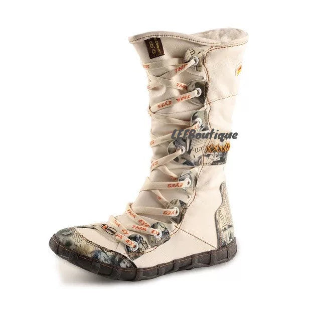 Lace Up Snow Boots