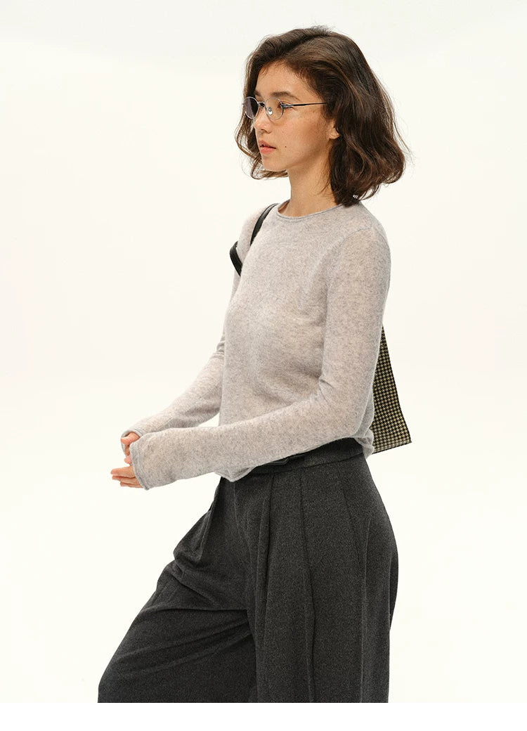 Wool & Alpaca Crew Neck Sweater - 360 view 8