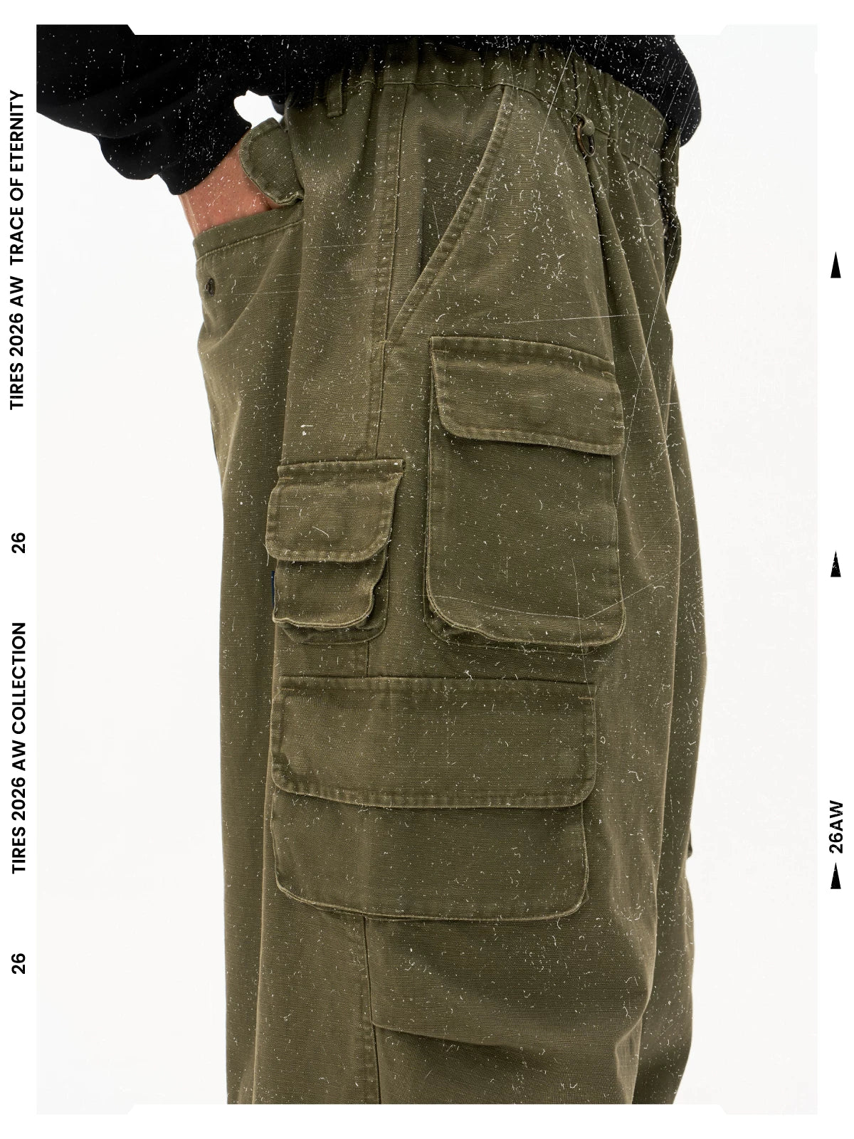 Washed Multi-Pocket Cargo Pants product view