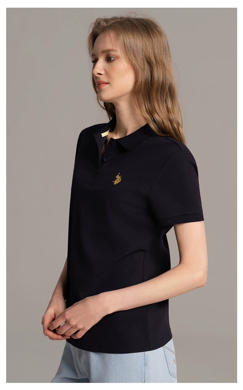 U.S. Polo Assn. Women's Breathable Short Sleeve Polo Shirt