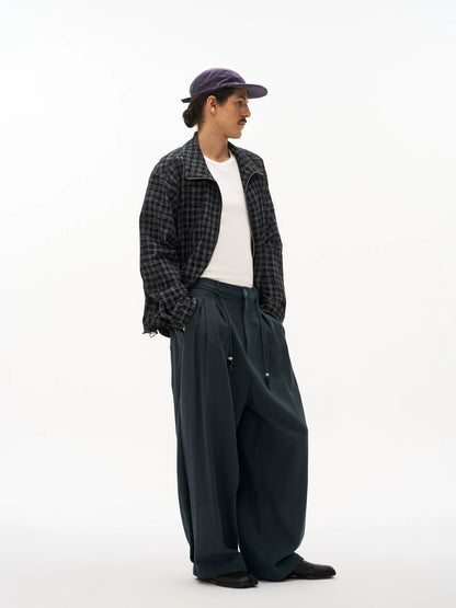 Relaxed Wide-Leg Trousers