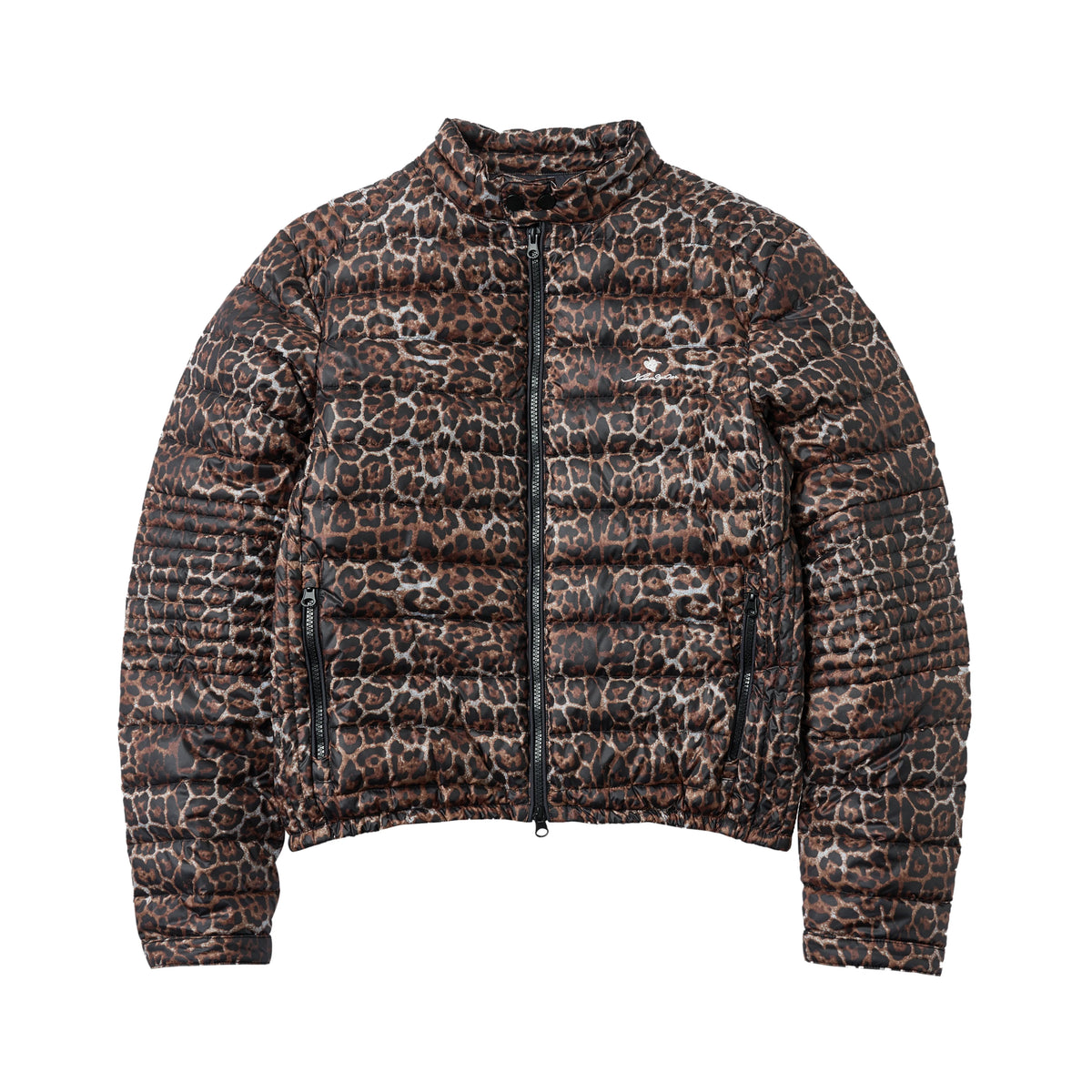 Leopard Print Puffer Jacket