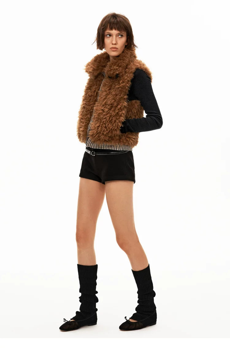 Reversible Check Fleece Vest - 360 view 25