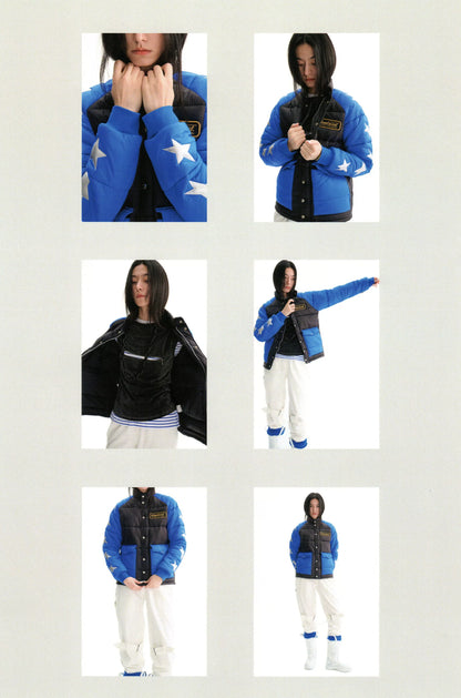 Star Print Puffer Jacket - view 9