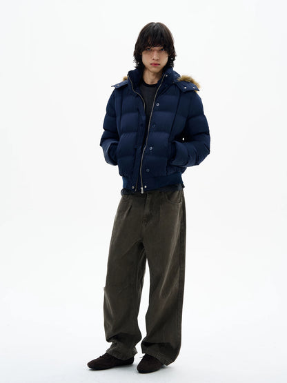 Faux Fur Hood Puffer Jacket product photo