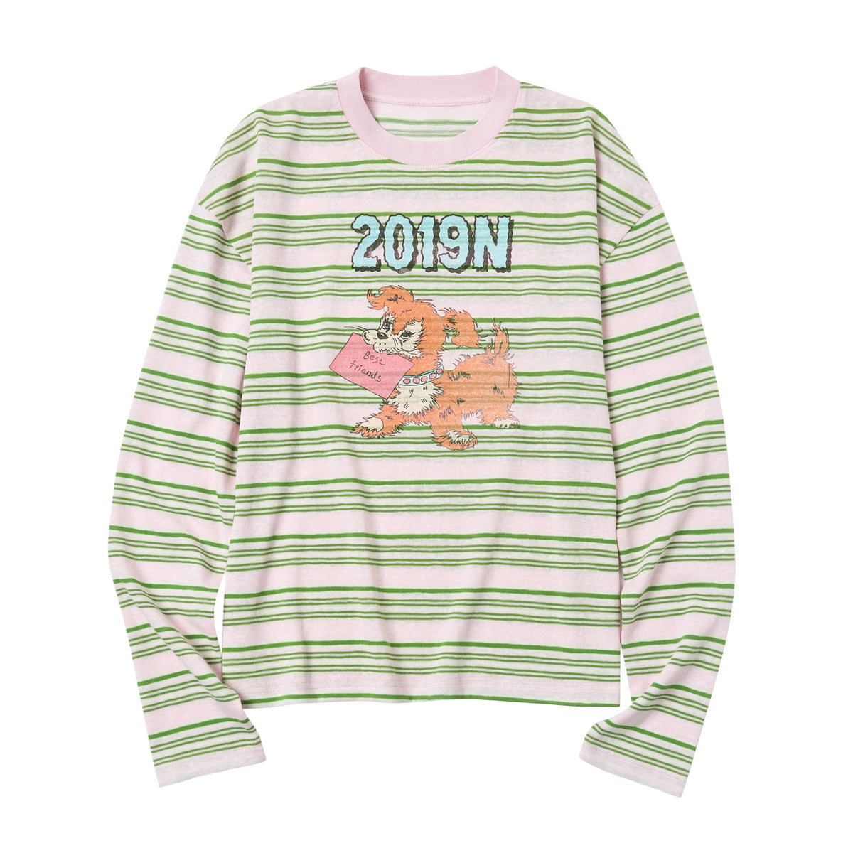 Striped Graphic Long Sleeve T-Shirt