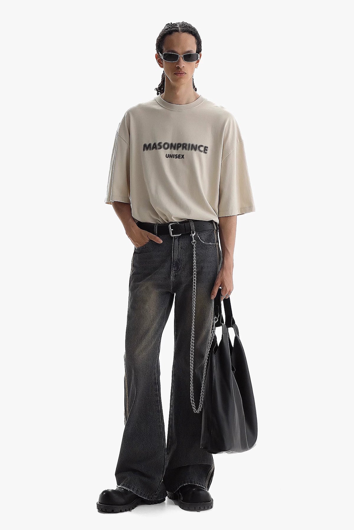 MASONPRINCE Blurred Graphic Cotton T-Shirt