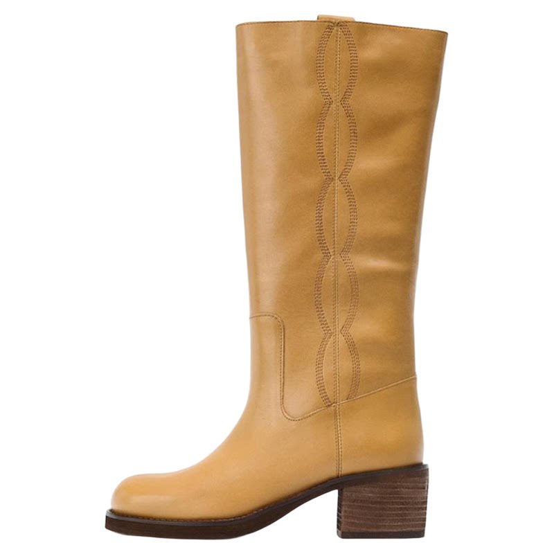 Women's Embroidered Western Knee-High Boots