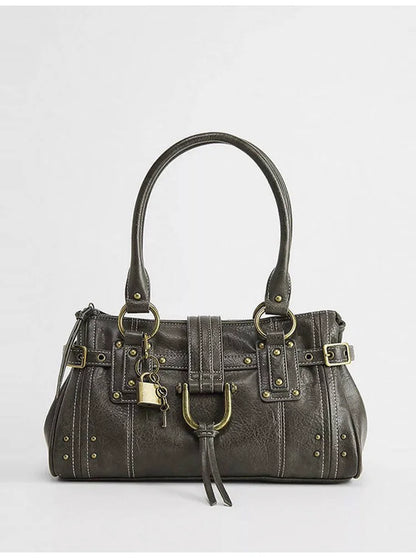 Vintage Studded Tote Bag detail 7