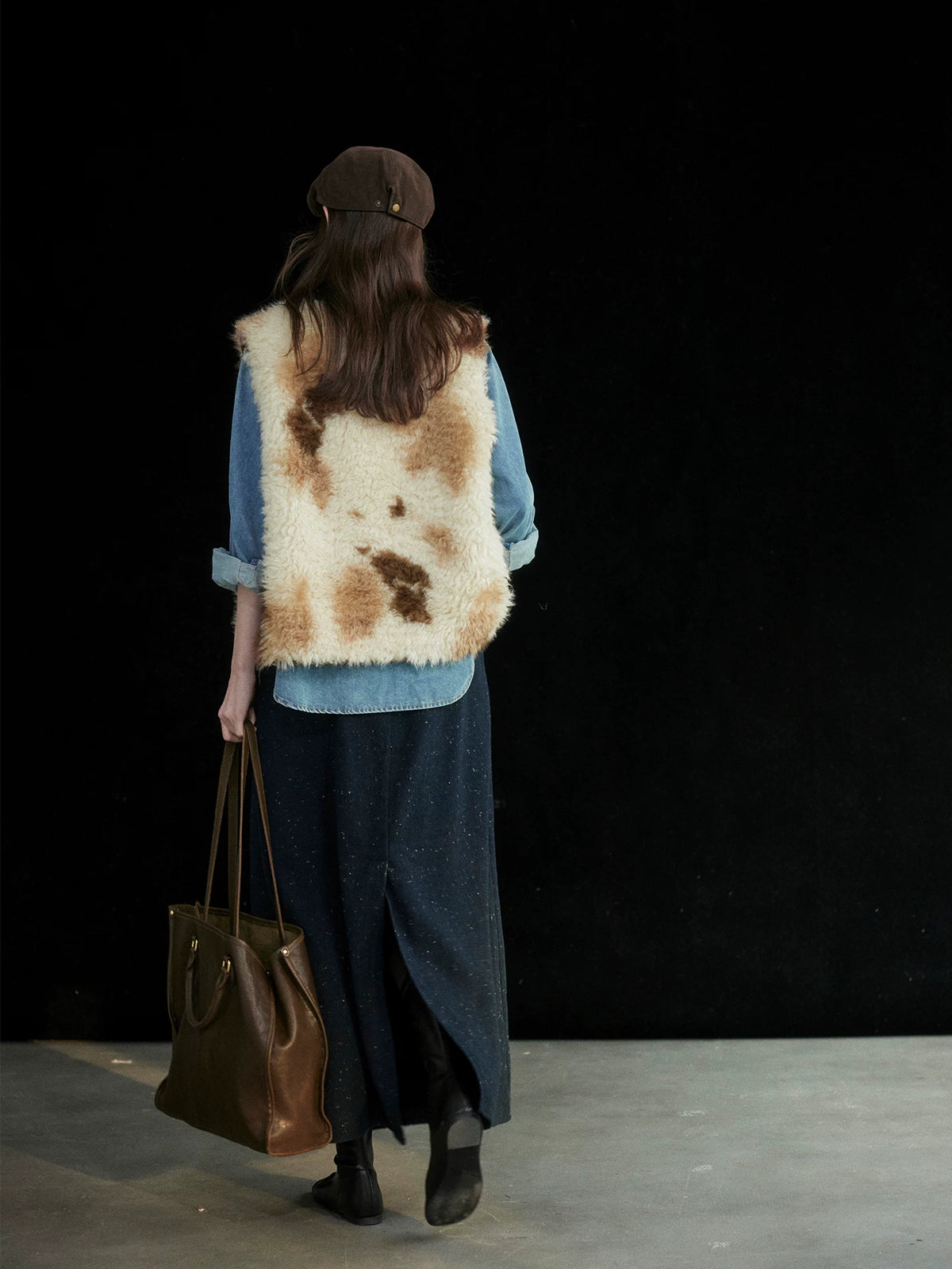 MOOFEEL Bouclé Fleece Vest
