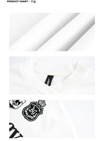 Number 07 V Neck Long Sleeve T-Shirt