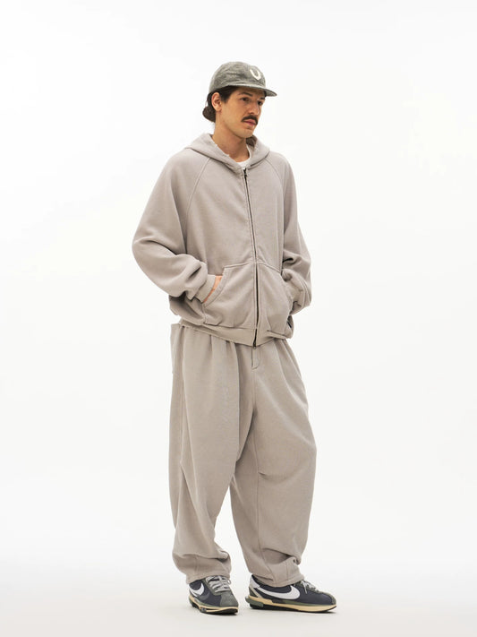 Pantalón de chándal de forro polar gofrado lavado