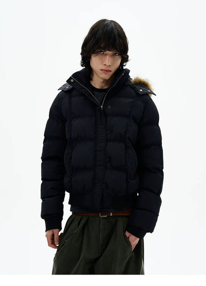 Faux Fur Hood Puffer Jacket product photo
