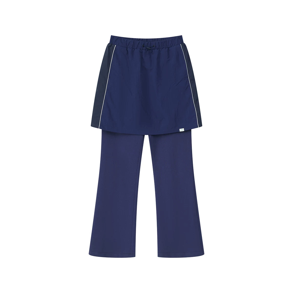 Blue Layered Skirt Trousers