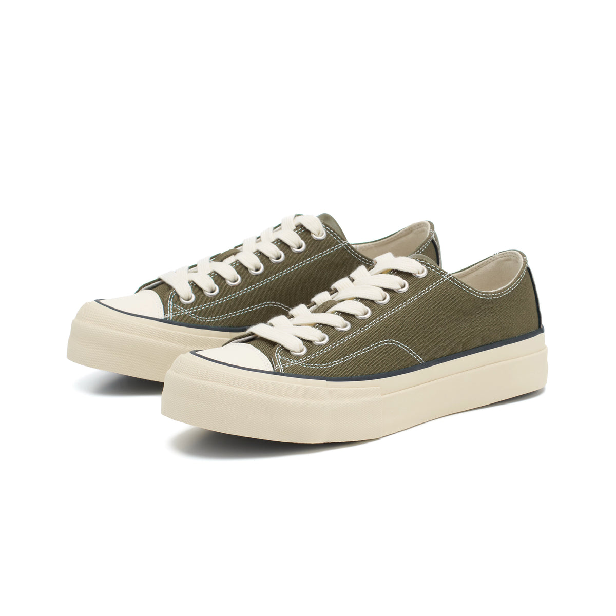 Platform Canvas Low-Top Sneakers