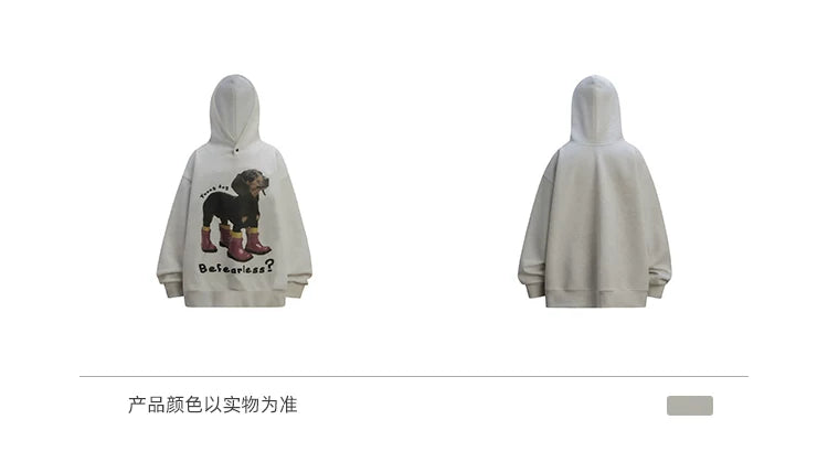 Dachshund Print Fleece Hoodie