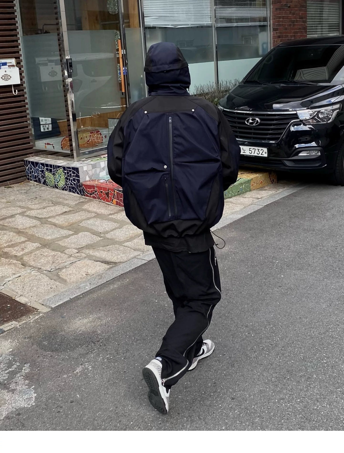 Color Block Hooded Utility Jacket product photo