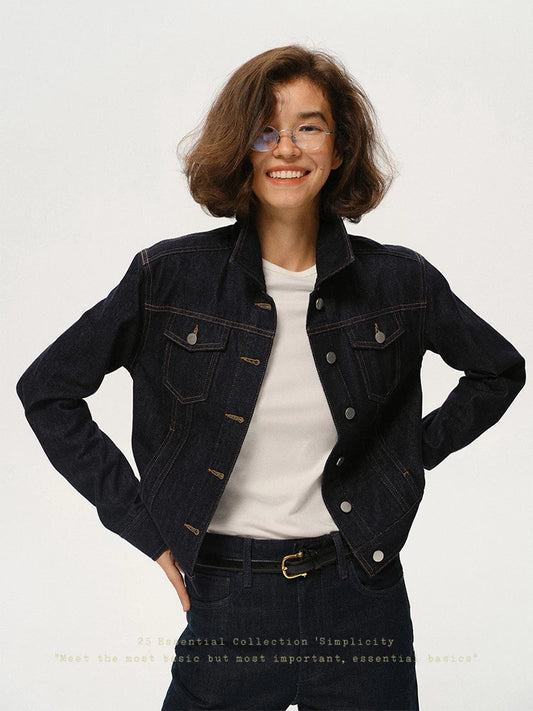 Cropped Vintage Denim Jacket