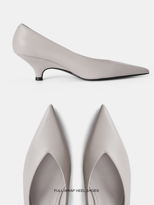 Women’s Sculptural Heel Pointed-Toe Pumps