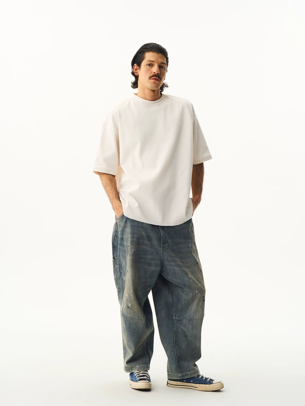 Washed Splatter Denim Jeans product view