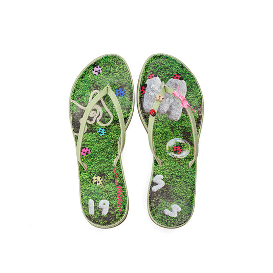 Moss Ladybug Sandals