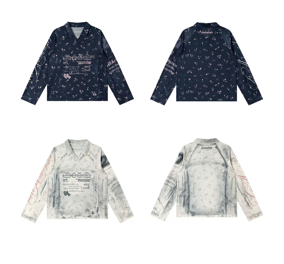 Printed Raglan Long Sleeve T-Shirt