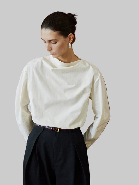 MOOFEEL Stand-Collar Shirt