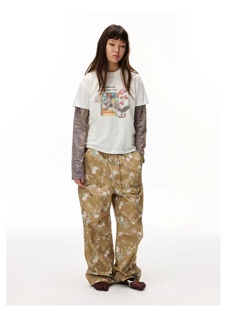 Layered Graphic Long Sleeve T-Shirt