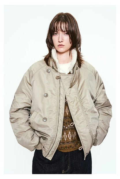 Partimento Fleece Stand-Collar Jacket