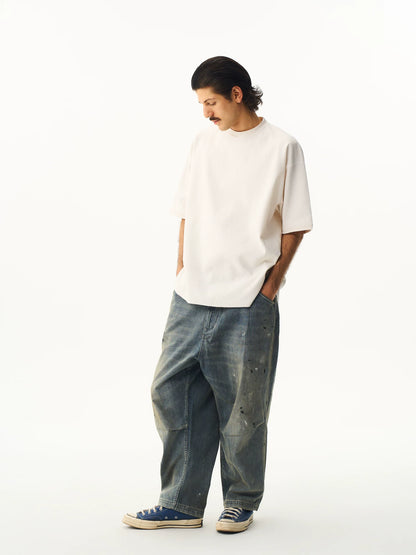 Washed Splatter Denim Jeans product view