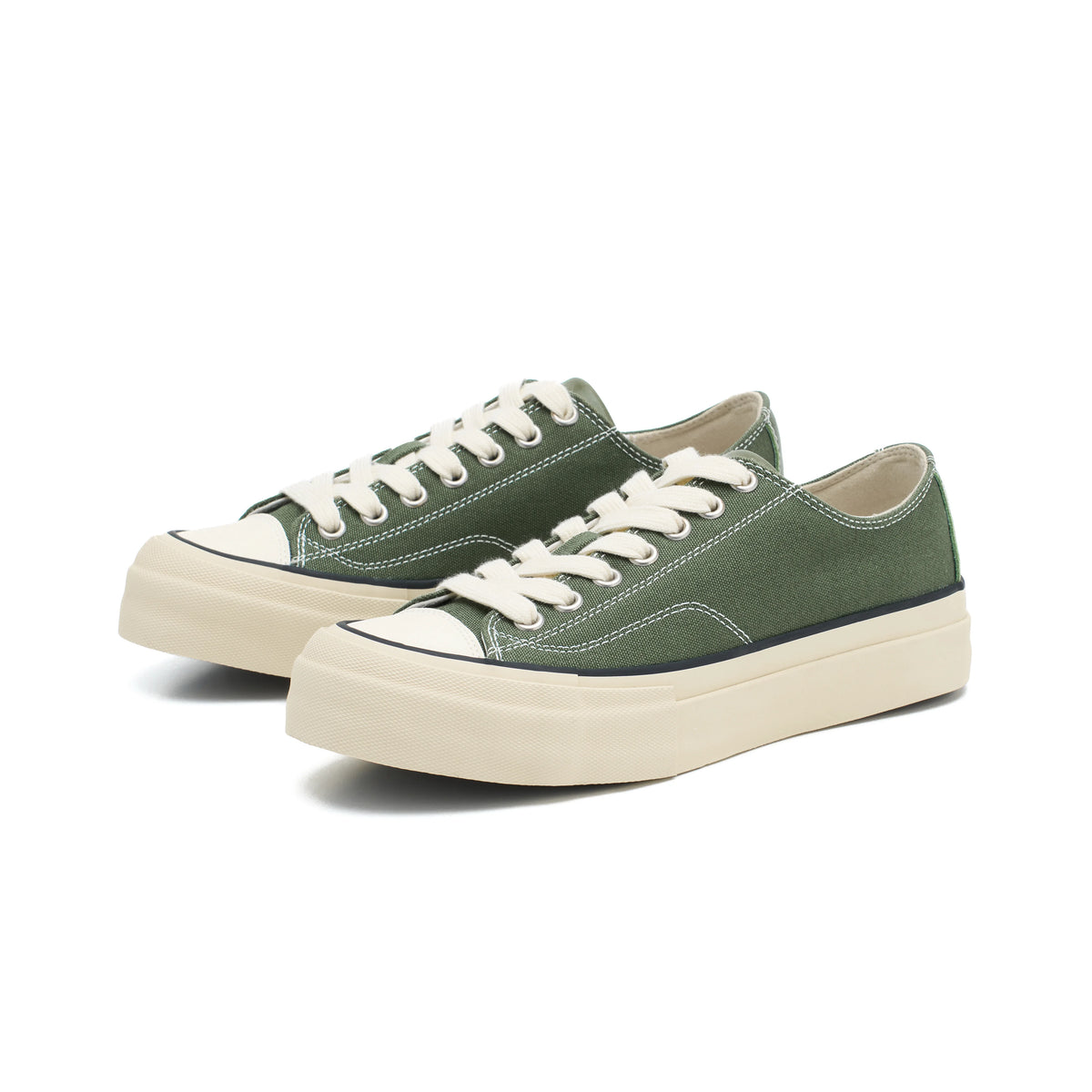 Platform Canvas Low-Top Sneakers