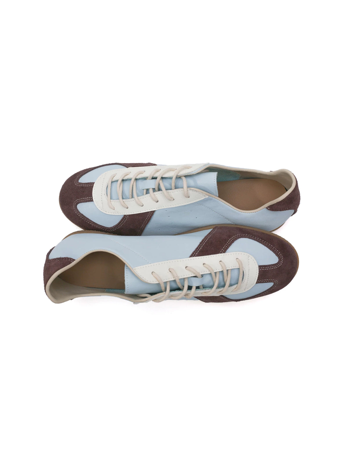 Cloudine Waxed Leather Low-Profile Trainer Sneakers