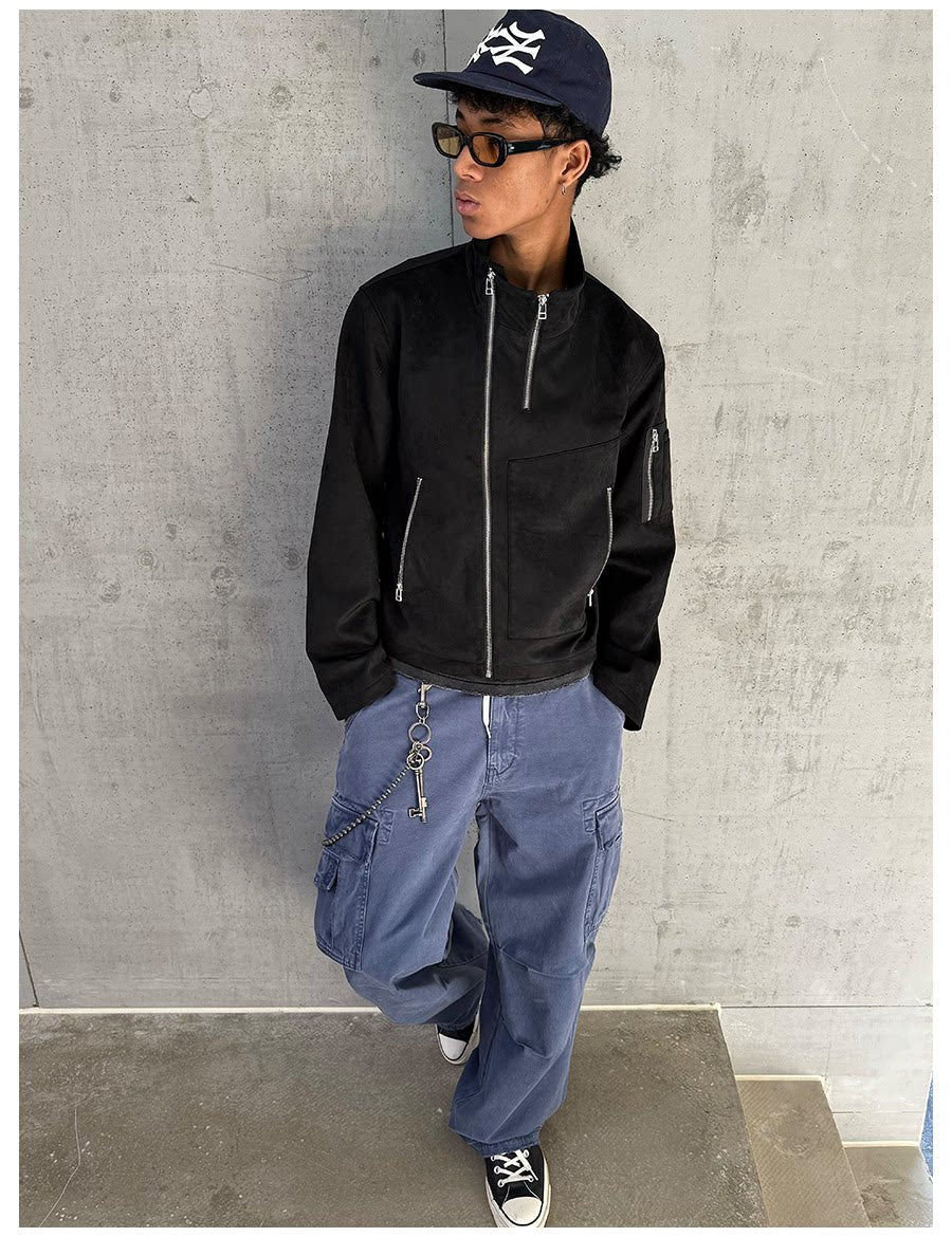 VLABMADE Heavy-Washed Baggy Work Pants - 360 view 6