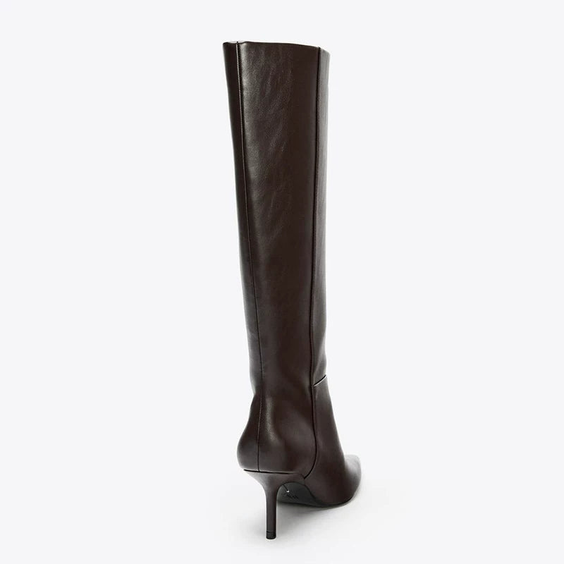 Women's Pointed Toe Stiletto Knee-High Boots