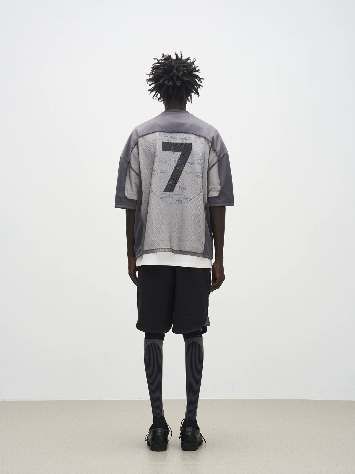 7440 37 1 Cutout Mesh Rugby T-Shirt