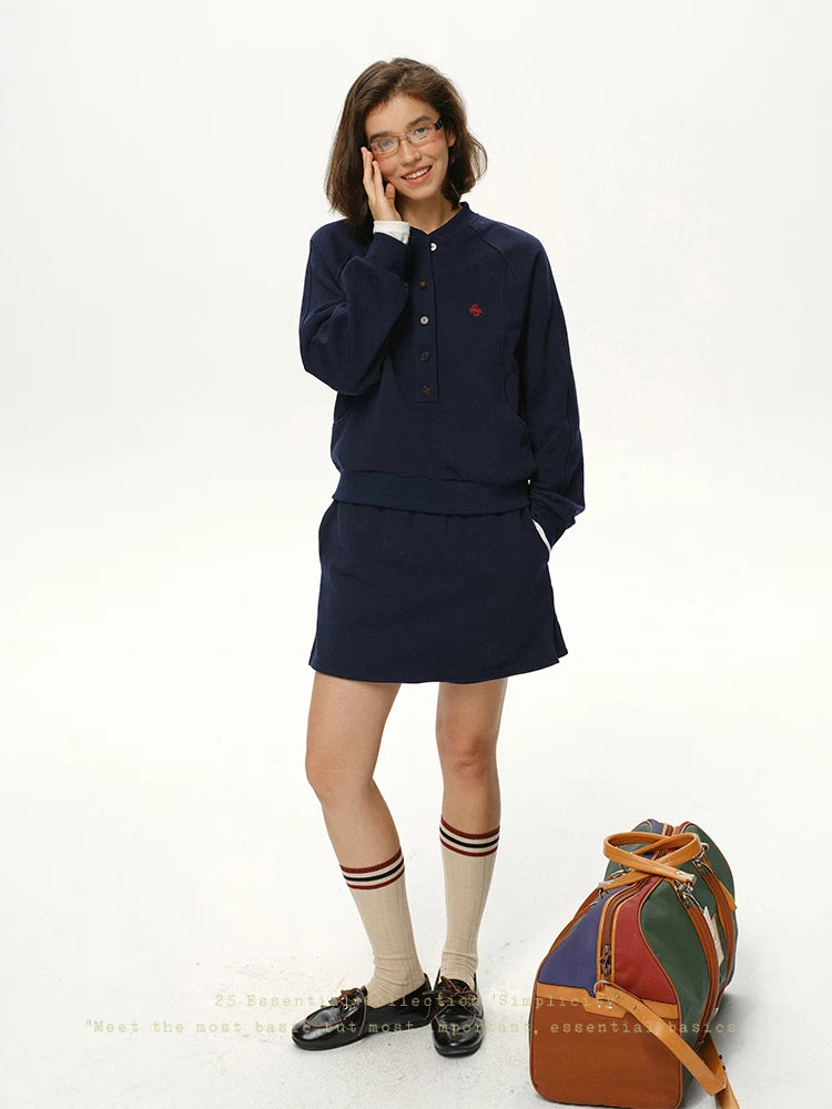 Embroidered Cotton Crew Neck Sweatshirt - 360 view 9