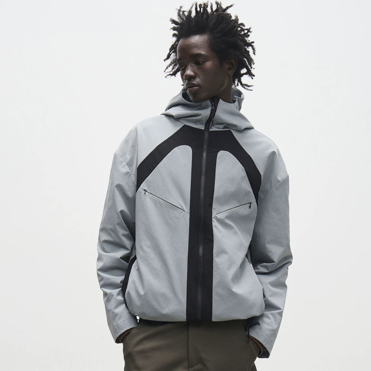 7440 37 1  Two-Tone Softshell Hooded Jacket