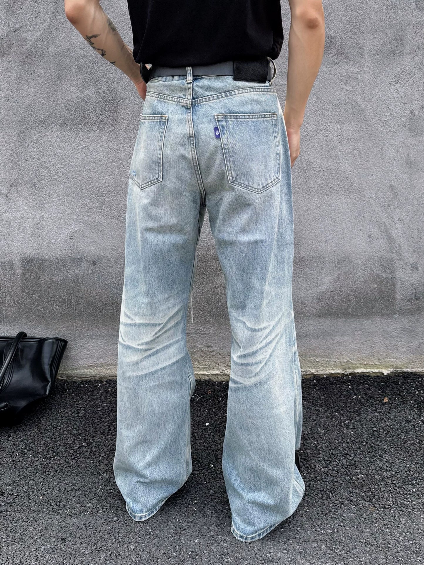 Boro Embroidered Distressed Jeans