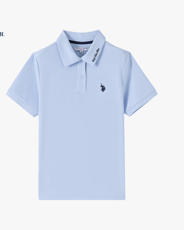 U.S. Polo Assn. Women's Breathable Short Sleeve Polo Shirt