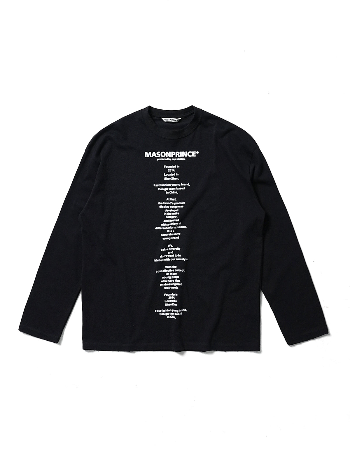 MASONPRINCE Slogan Graphic Cotton T-Shirt