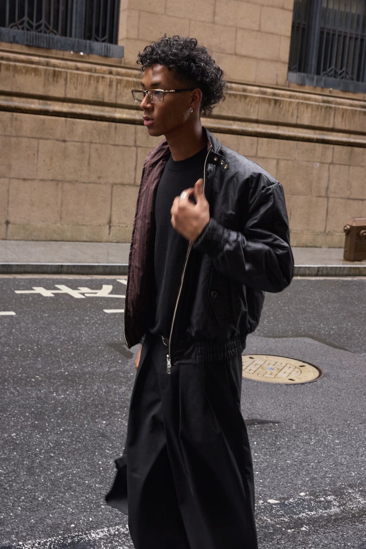 VLABMADE Reversible Waxed Harrington Jacket - 360 view 4