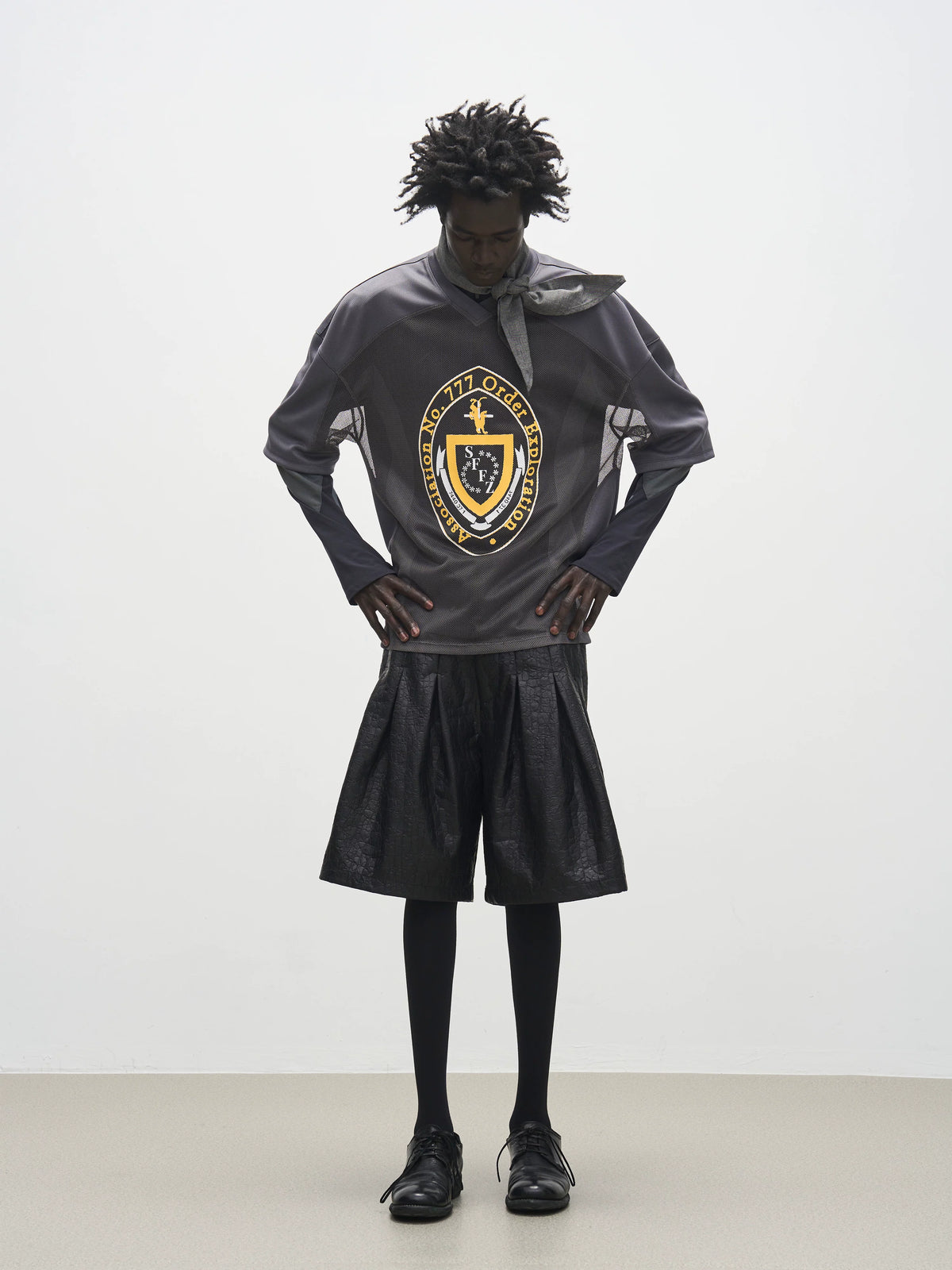 7440 37 1 Cutout Mesh Rugby T-Shirt