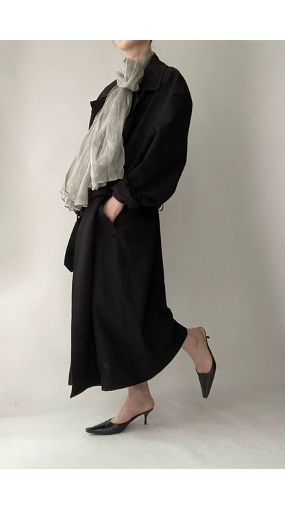 Light Gray Silk Cashmere Scarf product photo