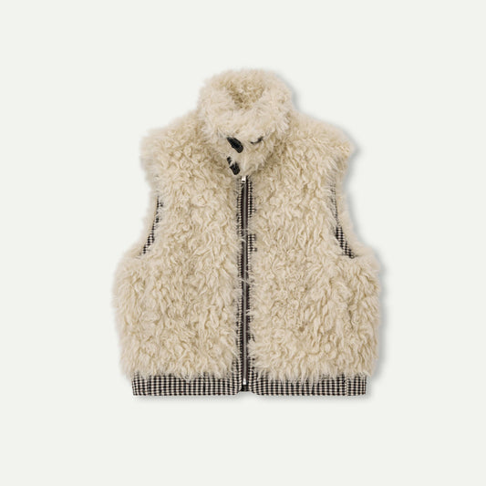 Reversible Check Fleece Vest